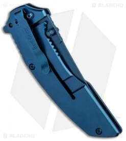 Kershaw Outright A/O Frame Lock Knife Blue/Black G-10 (3" Blue) 8320 -Kershaw Store Kershaw Outright AO FL Blue Black G 10 Blue 8320 BHQ 80595 jr side