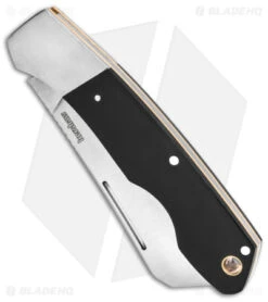 Kershaw Parley Cleaver Slip Joint Knife Black Polished Micarta (3.1" Satin) 4384 -Kershaw Store Kershaw Parley Cleaver Slip Joint Black Polished Micarta 3in Satin BHQ 139784 td spine