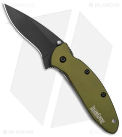 Kershaw Store 5 Kershaw Scallion Assisted Opening Knife Olive (2.25" Black) 1620OLBLK