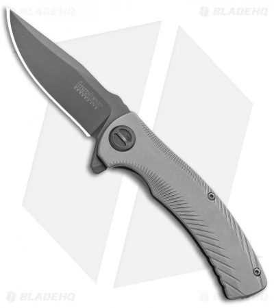 Kershaw Seguin Assisted Opening Frame Lock Knife Gray (3.1" Gray) 3490 3 Kershaw Seguin Assisted Opening Frame Lock Knife Gray (3.1" Gray) 3490