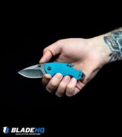 Kershaw Shuffle Liner Lock Knife Blue Multi-Tool (2.375" Stonewash) -Kershaw Store Kershaw Shuffle Liner Lock Knife Teal BlackWash 8700TEALBW BHQ 27402 kp in hand web 4