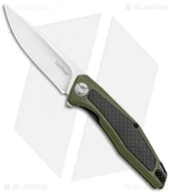 Kershaw Sinkevich Atmos Liner Lock Knife OD Green G-10/Carbon Fiber (3" Satin)