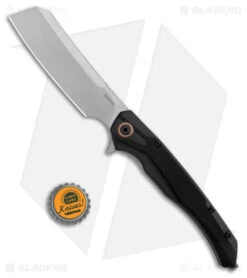 Kershaw Strata Cleaver Frame Lock Knife Black G-10 (4" Stonewash) 2078 -Kershaw Store Kershaw Strata Cleaver Knife Black SW BHQ 178511 jr bottlecap