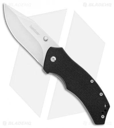 Kershaw Tension Liner Lock Knife Black G-10 (3.1" Satin) 3 Kershaw Tension Liner Lock Knife Black G-10 (3.1" Satin)
