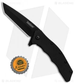 Kershaw Thicket Tanto Assisted Opening Knife Black GFN (Black Plain) 1328 -Kershaw Store Kershaw Thicket Tanto Black GFN Black Plain BHQ 83239 er bottlecap