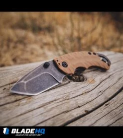 Kershaw Shuffle II Tanto Liner Lock Knife Tan (2.25" BlackWash) 8750TTANBW -Kershaw Store Kershaw shuffle ii tanto tan BHQ 27404 dl