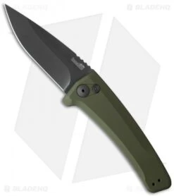 Kershaw Launch 3 Automatic Knife OD Green Aluminum (3.4" Black) 7300BLKOL