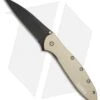 Kershaw Leek Assisted Opening Knife Desert Sand (3" Black) 1660DSBLK -Kershaw Store kershaw leek desert sand KS1660DSBLK BHQ 49608 er